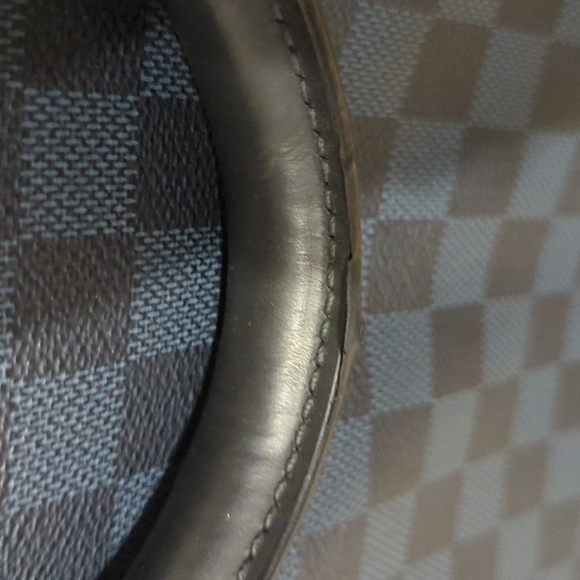 Cobalt Damier Tote Shoulder Bag. LOUIS VUITTON - Picture 6 of 14